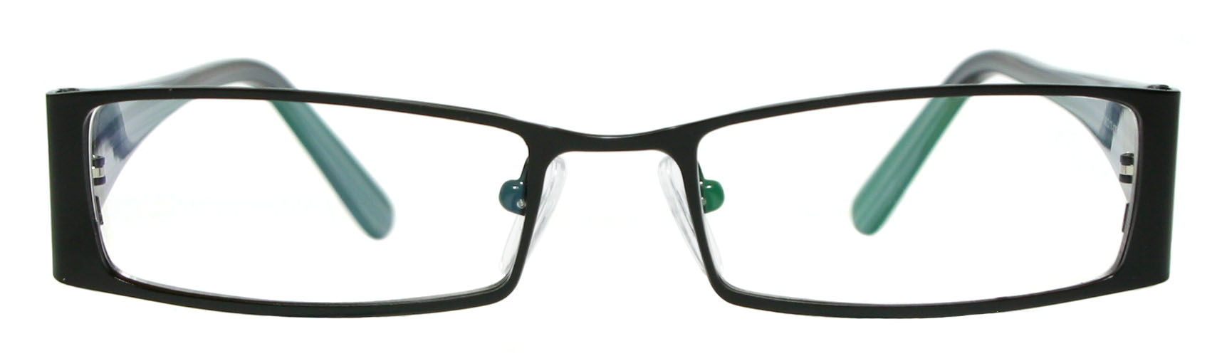 Stylish Metal Frame With Wide Acetate Temples Small Size Choice